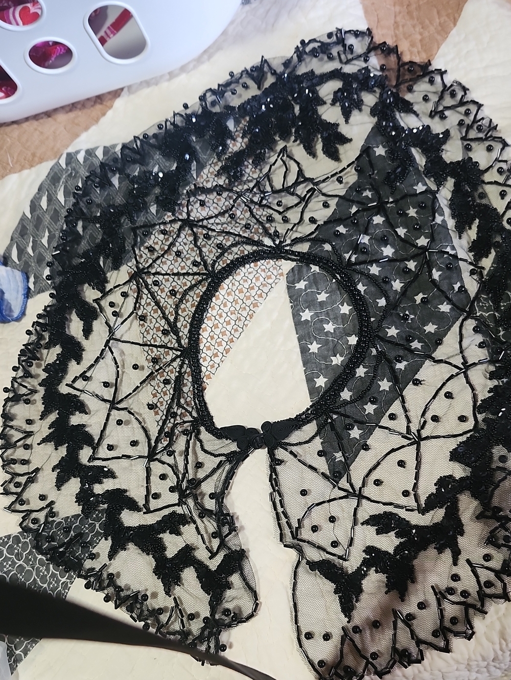 Black Lace Collar - Vintage